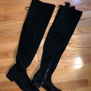 Marc Fisher Suede over the knee heeled boots
